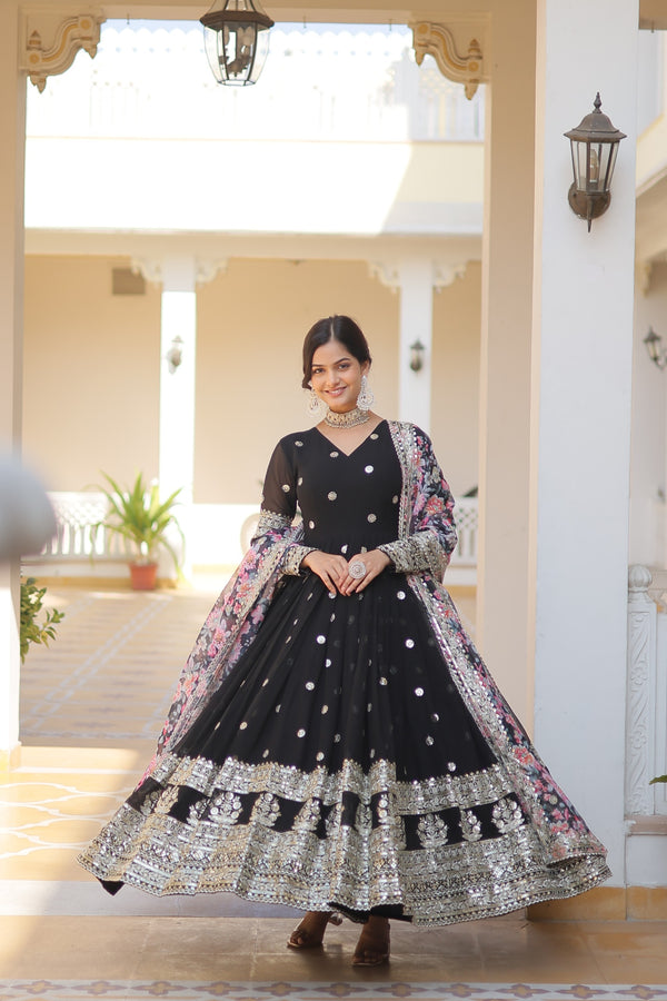 Kavita's Black Designer Gown